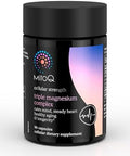 Mitoq Triple Magnesium Complex Magnesium Glycinate Taurinate Oxide With Gaba For Heart Health Stress Management & Deeper Sleep High Absorption 90 Capsules