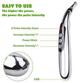 Hkrhsy 5-In-1Electronic Acupuncture Pen Electric Meridians Therapy Heal Massager Meridian Energy Pen Relief Pain Tools