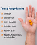 Nordic Naturals Zero Sugar Curcumin Gummies Mango - 60 Gummies - 200 Mg Optimized Curcumin Extract - Great Taste - Antioxidant Support Healthy Metabolic Balance - Non-Gmo Vegan 30 Servings