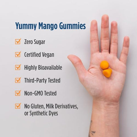 Nordic Naturals Zero Sugar Curcumin Gummies Mango - 60 Gummies - 200 Mg Optimized Curcumin Extract - Great Taste - Antioxidant Support Healthy Metabolic Balance - Non-Gmo Vegan 30 Servings