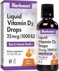 Bluebonnet Liquid Vitamin D3 Drops 1000 Iu Citrus Transparent Scented 1 Fl Oz