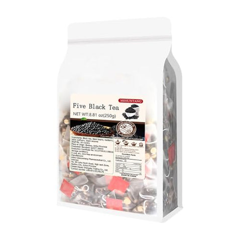 Wu hei tea 8.81oz (5gÃƒâ€”50packets) Five black tea Mulberry black wolfberry tea Combination herbal tea bag Ã¤Âºâ€Ã©Â»â€˜Ã¨Å’Â¶250g