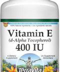 Terravita Vitamin E (D-Alpha Tocopherol) - 400 Iu (100 Softgels, Zin: 428181)