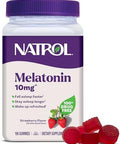 Natrol Melatonin Gummies Sleep Support 190 StrawberryFlavored Adult Melatonin Gummies 10 Mg Sleep Aids For Adults
