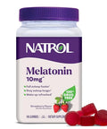 Natrol Melatonin Gummies Sleep Support 190 Strawberry-Flavored Adult Melatonin Gummies 10 Mg Sleep Aids For Adults