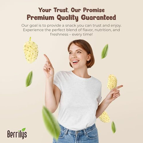 Berrilys Organic Dried Mulberries - White Mulberry, Non-GMO, Unsulfured, Raw, Kosher, Vegan - Healthy Berries, Superfood, No Sugar Added, USDA Organic Certified, FDA Registered Facility - 10oz