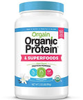 Orgain Organic Plant Based Protein Powder Bundle Unsweetened Vanilla Bean And Superfoods (2 Products)