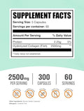 Bulksupplements.Com Marine Collagen Capsules - Fish Collagen Supplement Collagen For Women & Men - Hydrolyzed Collagen Gluten Free 5 Capsules Per Serving 300 Capsules (Pack Of 1)