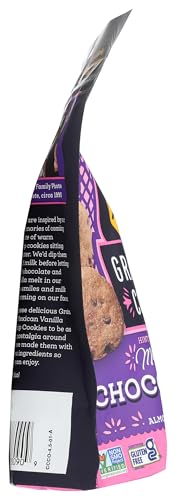 Siete Gluten Free Chocolate Chip Cookies w/ Hint of Mexican Vanilla | Vegan | Grain Free | Non GMO | Dairy Free | Made with Almond Flour & Coconut Oil | 4.5 Oz. Bag (Pack of 1)