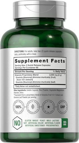 Horbaach Graviola Capsules 120 Count