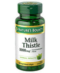 Nature's Bounty Milk Thistle Pills and Herbal Health Supplement, Supports Liver Health, 1000mg, 50 Softgels