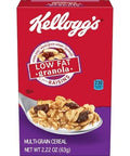 Kellogg's Low Fat Granola Cereal, With Raisins, 2.22oz (70 Count)