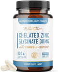 Zinc Supplement Microbeadlets with Copper for Immune Support Highly Absorbable Zinc Bisglycinate and Orotate with 2mg Chelated Copper + Vitamin B6 Vegan GlutenFree 60 Capsules (2 Month Supply)