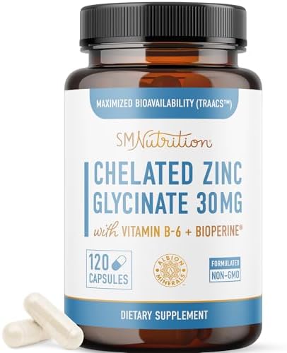 Zinc Supplement Microbeadlets with Copper for Immune Support Highly Absorbable Zinc Bisglycinate and Orotate with 2mg Chelated Copper + Vitamin B6 Vegan GlutenFree 60 Capsules (2 Month Supply)