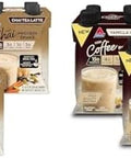 Atkins Chai Tea Latte Protein Shake 15G Protein Low Glycemic 3G Net Carb 1G Sugar Keto Friendly & Iced Coffee Vanilla Latte Protein Shake 15G Protein Low Glycemic 4G Net Carb 1G Sugar