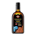 Flax Seed Cooking Oil - Amber Glass Bottle - Extra Virgin, Cold Pressed Flaxseed Oil Unrefined and Non-Deodorized Pure Essential 11.83 OZ