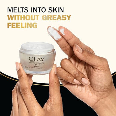 Olay Total Effects Anti-Aging Night Firming Cream & Face Moisturizer With Vitamin C & E 1.7 Fluid Ounce