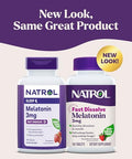 Natrol Fast Dissolve Melatonin 3 Mg Melatonin Supplements For Restful Sleep Sleep Support For Adults 150 Strawberry-Flavored Tablets Up To A 150 Day Supply