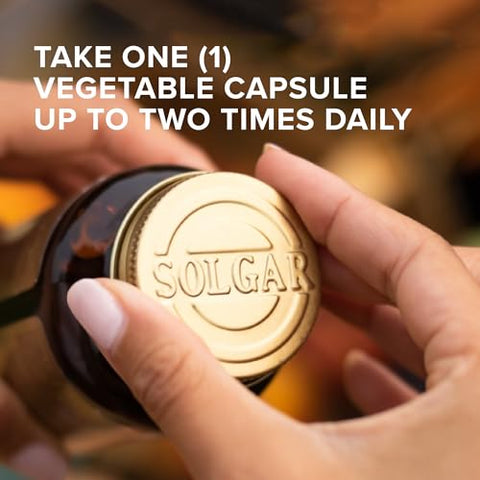 Solgar Gaba 500 Mg 50 Vegetable Capsules - Relaxation & Nervous System Support - Amino Acid - Non-Gmo Vegan Gluten Free Dairy Free Kosher 50 Servings