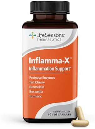 Lifeseasons Inflammax With Mobilit Inflammation Support Supplement Turmeric Boswellia & Bromelain Soothes Aches & Chronic Discomfort Reduces Swelling & Inflammatory Compounds 120 Capsules