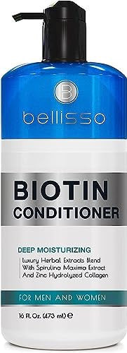Belliisso Biotin Conditioner And Biotin Heat Protectant Spray For Hair With Moroccan Argan Oil
