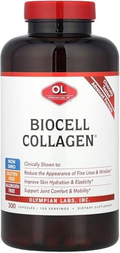 Olympian Labs Biocell Collagen Ii 1500Mg Supplement Capsules Nongmo Gluten Allergan Supports Skin & Joint Health And Cartilage Producing Cells 100 Capsules (33 Day Supply)