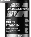 Muscletech Platinum Multivitamins For Men & Women Multivitamin Supplement For Immune Support 18 Vitamins & Minerals Vitamin A C D E B6 B12 Daily Workout Supplements For Men 180 Capsules
