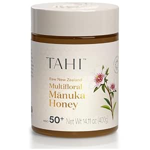 Tahi Raw Manuka Honey New Zealand UMF 15+ Certified (MGO 514+) - 100% Sustainable, Monofloral and Natural Honey - Non-GMO, Glyphosate-Free and Gluten-Free - New Zealand Manuka Pure Honey - 8.81oz