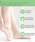 Pura D'Or 16 Oz Footfocus Organic Aloe Vera Gel For Severe Cracked Heel Repair Foot Care Products - Soothes Sore Feet Extra Strength Feet Care - Vitamin E Peppermint Tea Tree & Eucalyptus Oil