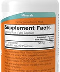 Now Foods Supplements, Zinc Picolinate 50 Mg, Supports Enzyme Functions, Immune Support, 120 Veg Capsules (Packaging May Vary)