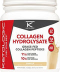 Ketologic Grass Fed Collagen Hydrolysate Powder (Vanilla) (1 Lb) 37 Servings 11 G Collagen Per Serving 10 G Protein Per Serving Grassfed Collagen Peptides