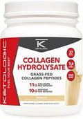 Ketologic Grass Fed Collagen Hydrolysate Powder (Vanilla) (1 Lb) 37 Servings 11 G Collagen Per Serving 10 G Protein Per Serving Grassfed Collagen Peptides