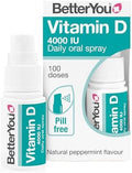 Atrilly Dlux4000 Vitamin D Oral Spray Vitamin D3 Supplement Natural Peppermint Flavoura A' A"