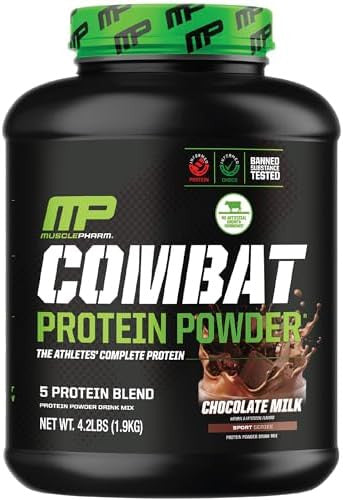 Muscle Pharm Combat 4Lb Chocolate Protein And Musclepharm Fruit Punch Bcaa'S