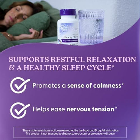Doctors Best Womens Beauty Sleep With Magnesium Theanine Melatonin Sleep and Relaxation Support NonGmo Gluten Soy Vegan 60 Veggie Caps