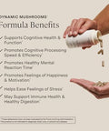 Stonehenge Health Stonehenge Dynamic Health Mushrooms 1400 Mg " 5 Mushroom Complex (Lions Mane Reishi Chaga Maitake Shiitake) " 100% Fruiting Bodies Nootropic " Brain Memory Focus & Immune Support " 60 Caps
