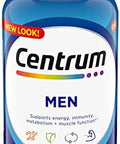 Centrum Multivitamin For Men, Multivitamin/Multimineral Supplement With Vitamin D3, B Vitamins And Antioxidants, Gluten Free, Non-Gmo Ingredients - 250 Count
