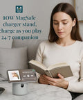 Anjank White Noise Sound Machine With Wireless Charger Stand 20 Soothing Sleep Sounds 32-Levels Volume Auto-Off Timer Magnetic Charging For Iphone White Noise Machine For Adults Home Travel