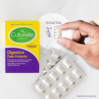 Culturelle Daily Probiotic Formula Digestive Health Capsules 30 ea Pack of 4