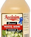 Acclaim Gourmet White Wine Vinegar, 128 Ounces (1 Gallon) - 5% Acidity
