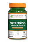 Pure Nutrition Kidney Support Supplement 500Mg 60 Veg Capsules With Punarnava Gokhru Turmeric & Rosehip Extracts Herbal Daily Detox Support Plant-Based Formula