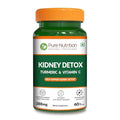 Pure Nutrition Kidney Support Supplement 500Mg 60 Veg Capsules With Punarnava Gokhru Turmeric & Rosehip Extracts Herbal Daily Detox Support Plant-Based Formula
