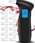 Lyraaxis BreathalyzerProfessional-Grade Breathalyzers For Alcohol With 12 Replaceable MouthpiecesHigh-Accuracy Portable Alcohol Breathalyzer Tester For Personal Home & Travel Use