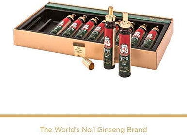 KGC CheongKwanJang Korean Red Ginseng Vital Tonic, Panax Ginseng for Immune System Booster and Wellness Recovery, Natural Herbs, Vitamins and Minerals - 10 Bottles