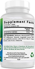 Best Naturals Iron Supplement 65 Mg 240 Tablets Nongmo & Gluten