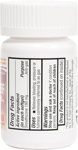 HealthA2Z Gas Relief Simethicone 180mg | Relieves from Stomach Discomfort and Gas | Anti Flatulence | Relieves Gas Fast