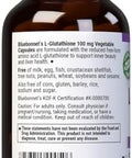 Bluebonnet Lglutathione 100 Mg Vitamin Capsules 60 Count White