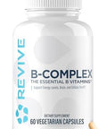 Revive Md Vitamin B Complex Capsules - Supports Heart Health & Immune System - B-Complex Vitamin Supplement For Women & Men - Vitamin B12 Complex Promotes Healthy Brain Function & Boosts Energy