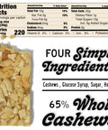 South 40 Snacks Pistachio and Cashew Bars, Extra Crunchy Nut Snack Bar, Simple Ingredients, Honey and Sugar, Unique Delicious Healthy Nut Clusters(40g Bar, Pack of 12)