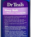 Dr. Teals Foaming Bath Variety Set (2 Pack 34Oz Ea) Shea Butter & Almond Oil Melatonin Sleep Bath Essential Oils Blended With Pure Epsom Salt Eases Achy Muscles & Relieves Stress